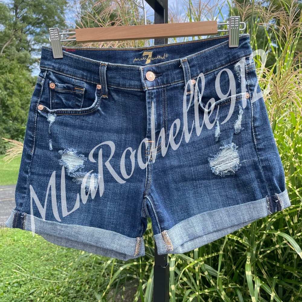 7 For All Mankind Denim Jean Shorts